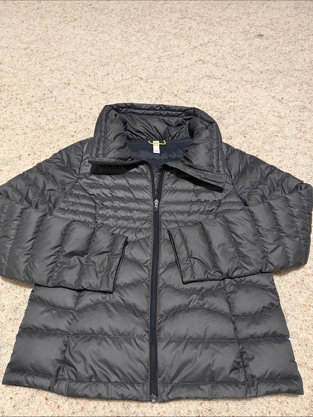 Lole Dark Gray Quilted Puffer Jacket NWOT